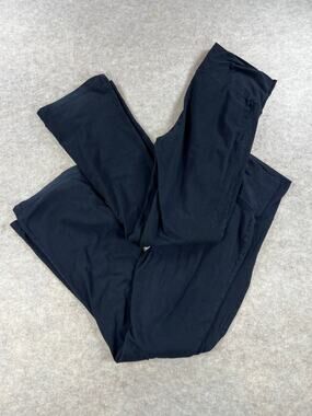 Oh Baby by Motherhood Maternity Fold-Over Belly Yoga Pants Bundle Black Large